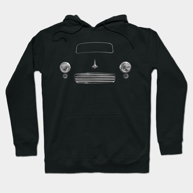 Morris Minor classic car minimalist front Hoodie by soitwouldseem